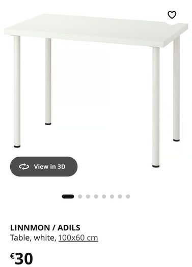 Ikea desk Linnmon