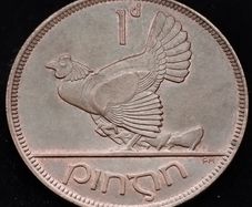 [#2640] - Ireland 1935 | Irish 1d | Irish 1 Penny | KM.3 | High Grade