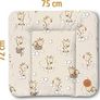 Changing pad wipeable and waterproof 75x72 cm - changing mat to place on changing table, changing top, changing dresser, or washing machine, changing mat 75 x 72 Giraffe Image 2