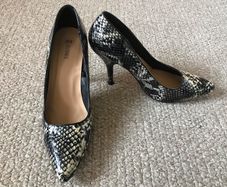 Dunnes Stores mock croc high heels size 5
