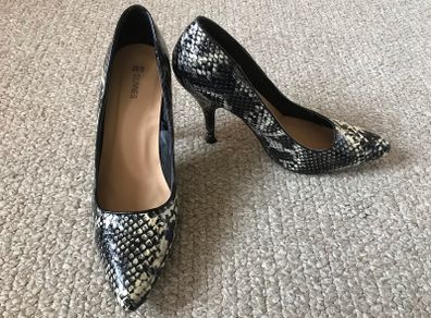 Dunnes Stores mock croc high heels size 5