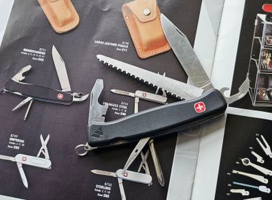 Vintage Wenger Ranger Mountaineer Discontinued Model Swiss Army Knife Rare Collectable