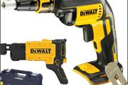 DeWalt DCF620N Cordless Brushless 18V Drywall Screwdriver Body Only With DCF6202 Collated Drywall Screw Gun Attachment &amp; TSTAK