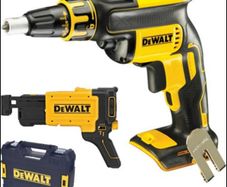 DeWalt DCF620N Cordless Brushless 18V Drywall Screwdriver Body Only With DCF6202 Collated Drywall Screw Gun Attachment & TSTAK