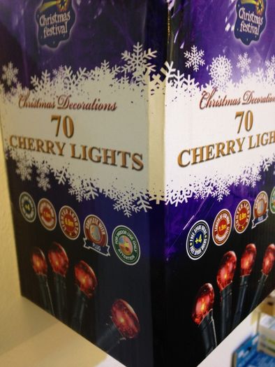 Cherry Lights 70 Red Bulb Christmas Lights