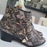SAVIDA python print gold studded boots Sz 40 (6.5 UK) - Bnwt Rrp 55 Image 2