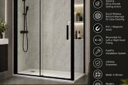 Roman haven6 black sliding door and side panel all size see below for pricing