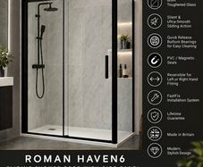 Roman haven6 black sliding door and side panel all size see below for pricing
