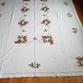 Hand Embroidered Linen Tablecloth and 12 Napkins Image 3