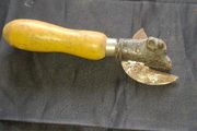 Antique Cast Iron Bulls Head Can Opener, often referred to as a Bully Beef Opener