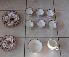 Vintage Bone China Decorative Floral Dinner Set