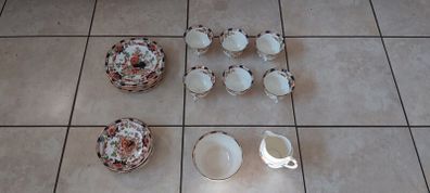 Vintage Bone China Decorative Floral Dinner Set