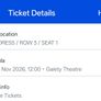 Two Tickets to Dracula Gaiety Theatre Image 2