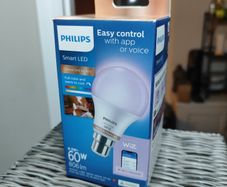 Philips B22 LED RGB & tunable white A60 Dimmable Smart bulb