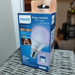 Philips B22 LED RGB & tunable white A60 Dimmable Smart bulb
