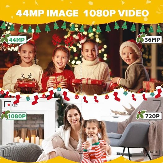 FREE EXPRESS SHIPPING Digital Camera, Hauyince FHD 1080P 44MP Compact Camera, Vlogging Camera with 16X Digital Zoom, Powerful Camera