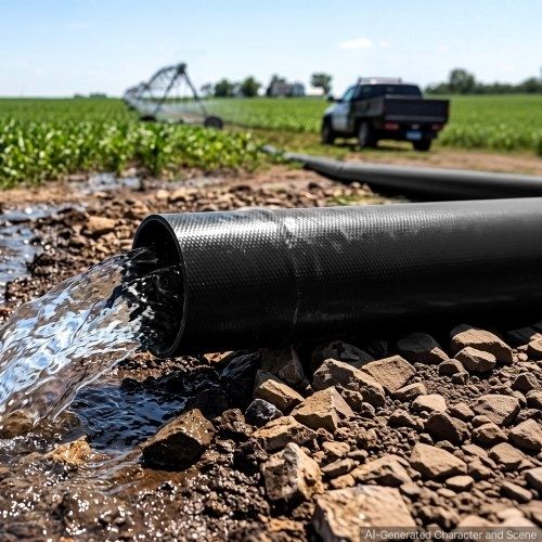 Lay Flat Backwash Water Pump Hose, for Swimming Pool Sand Filter Sump Pump, Heavy Duty