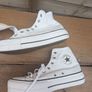 Converse ladies platform size UK 6 Image 2