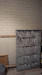 4FT Crushed Velvet Effect Headboard