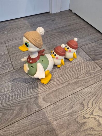 Big Steps waddling duck family