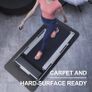Treadmill Mat, Exercise Equipment Mat Heavy-Duty Protective Floor Mat for Under Stationary Bike, Spin Bike, Fitness Equipment, 180cm x 75cm, Black Image 4