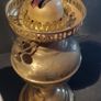 Oil Lamp with Glass Shade Image 3