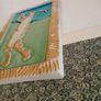Signed Sean Lawlor, Irish Studio Pottery Abstract Golf Plaque Image 2