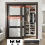 4ft Sliding  Door Hardware Kit Aluminium Double Door Track Image 3