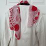 Pashmina - Scarf Red/White Polka Dot Image 2
