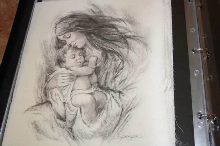 unframed silk picture