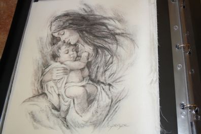 unframed silk picture