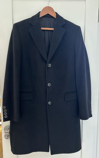 Smart black coat men