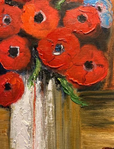 Lucien Gondret 61x 46x 2cm The Orange Curtain