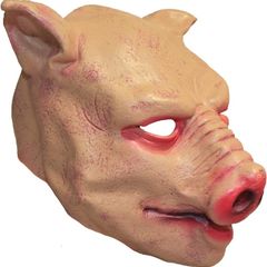 Novelty Pig Latex Mask, One Size,Pink