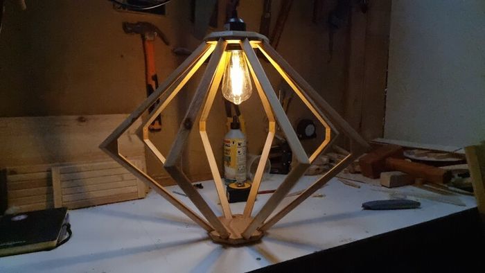 Handmade Wooden Pendant Light