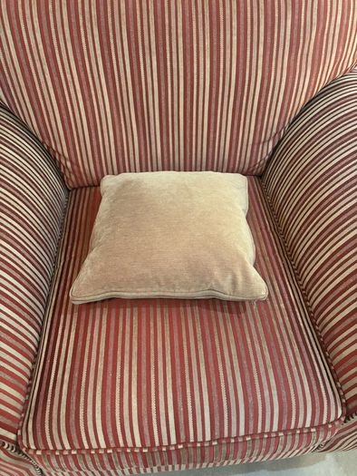 2 elegant fabric armchairs