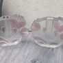 2 Vintage Walther Glass Solifleur Vases 1970s Image 3