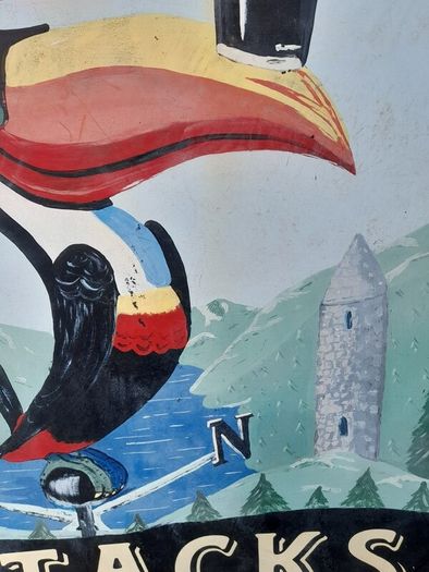 Vintage Hand Painted Guinness Sign