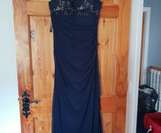 Betsy & Adam Dress - Navy Full Length