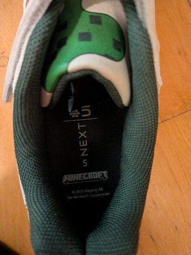 Minecraft Trainers Runners Boys size 5 New and Unworn