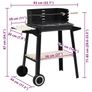 Charcoal BBQ Stand with Wheels Image 8