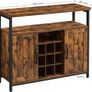 Sideboard Kitchen Cabinet Storage Cabinet with 2 Doors for Living Room Kitchen Dining Room 100 x 35 x 81,4 cm. Image 2