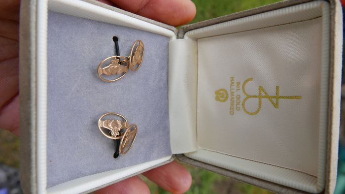 Pair Of Antique Irish 9c Gold 375 Cufflinks 2,2g