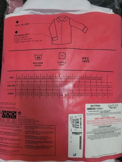 BNWT M&S 3x White school blouses, size: 11-12 years