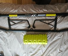 Brand new door frame pull up bar + free foam roller