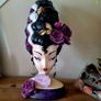 Bella Lux "Bride of Frankenstein" Gothic Glam Halloween Bust Viral sold out 22inch jumbo Image 4