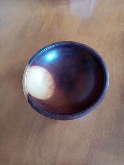 Wood turning bowl, display