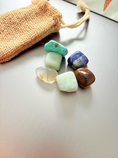 Mixed Crystal Stones with pouch