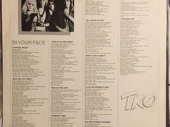 Tko - In Your Face