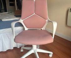 Pink & White Ergonomic Office Chair